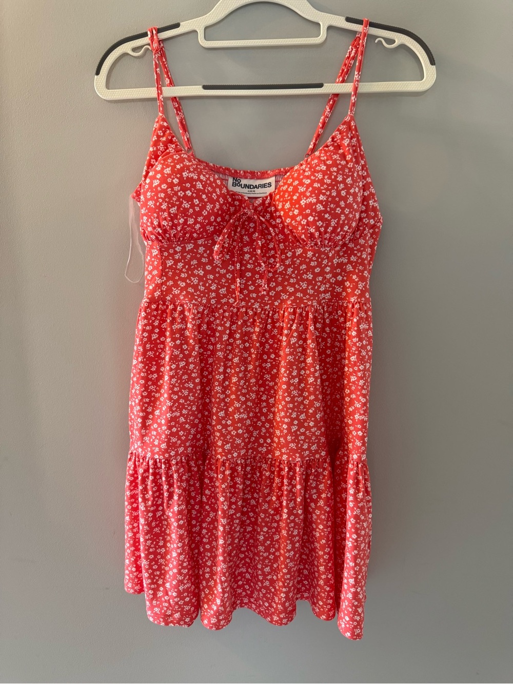 Boundaries Red Floral Sundress, NWT